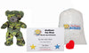 Stuffems Toy Shop Make Your Own Stuffed Animal Mini 8 Inch GI the Camo Bear Kit - No Sewing Required!