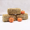 Mini Hay Bale with Pumpkins Set, Miniature Straw Bale, Dollhouse Miniature Hay, for Fall Miniatures, Mini Halloween, Dollhouse, Fairy Garden