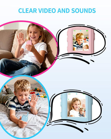 Video Walkie Talkies, Kids Interactive Toys with Screen, Video Walkie Talkies for Kids with Voice Changer, Fun Walkie Talkie Toys Gifts for Playtime