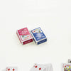 SXFSE 1:12 Dollhouse Scale Miniature Games Poker Playing Cards, Mini Playing Cards Mini Decks Game Cards (2pc K)