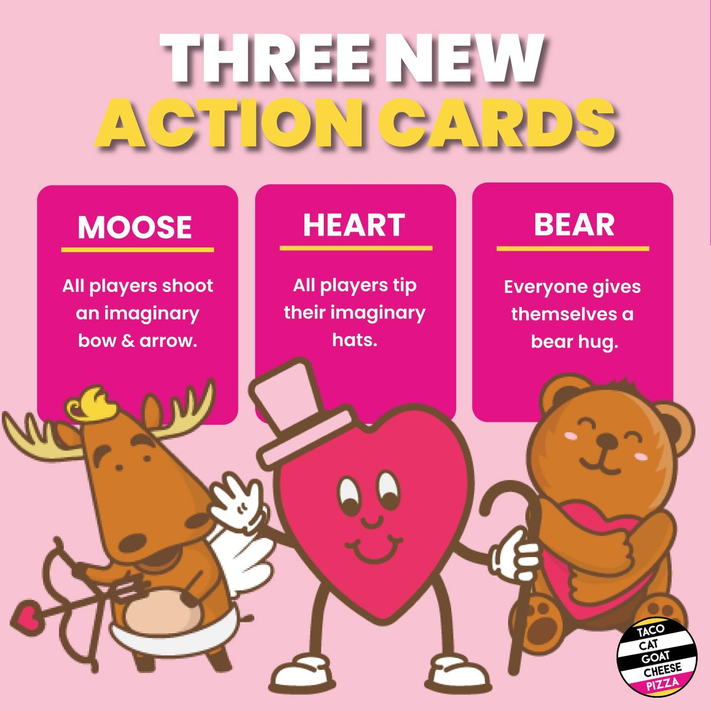 Taco Cat Goat Cheese Pizza Sweetheart Edition Card Game for Family Game Night | Candy-Free Valentine's Gifting | Easy to Play 15 Minute Rounds | Fun