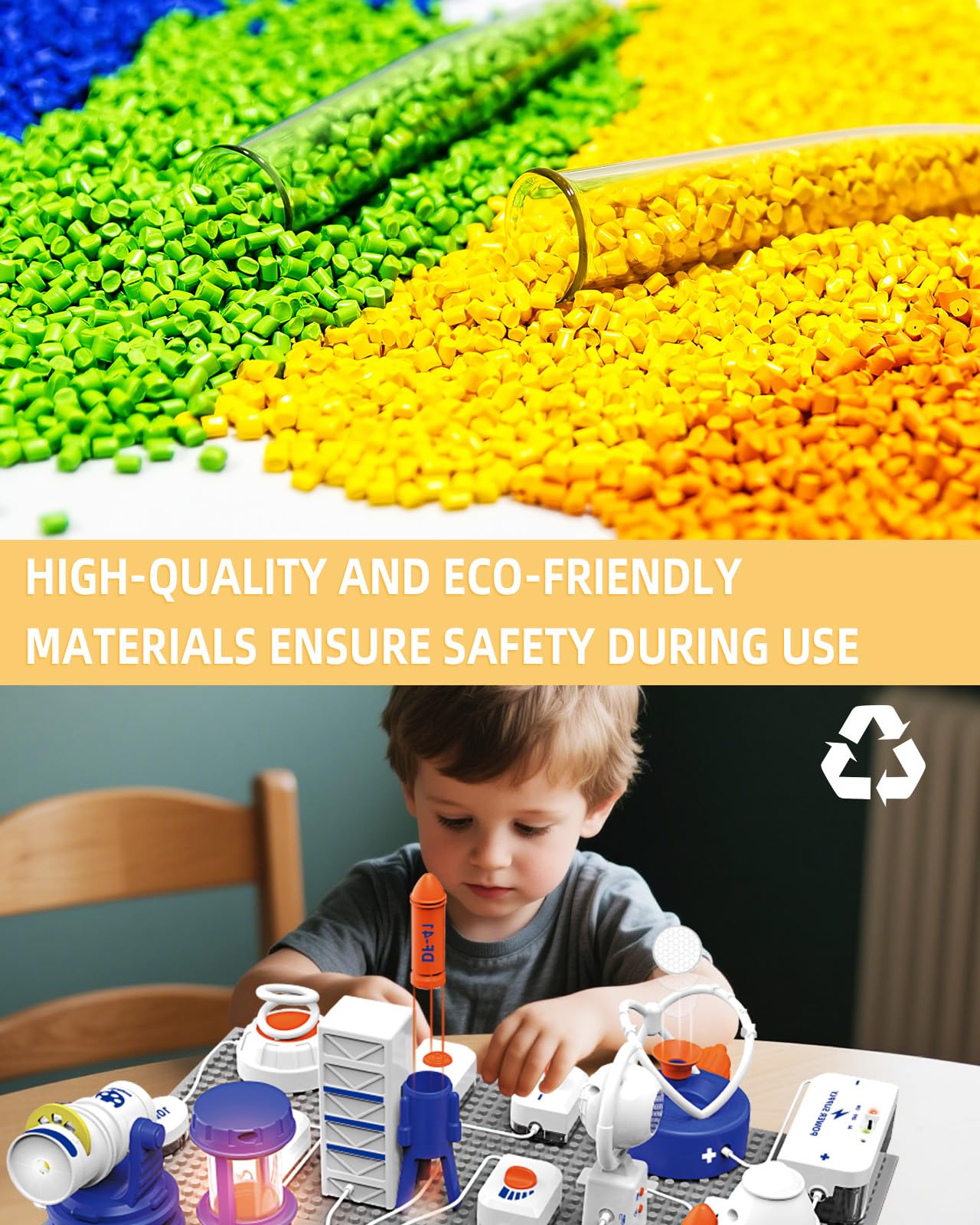 Science STEM Kits for Kids, Electronics Exploration Kit, 66 Pcs DIY Circuit Parts, Over 1200 Projects, STEM Educational Toy Gifts for Kids Boys Girls