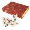 HEY! PLAY! Chinese Mahjong Set with Ornate Storage Case - Traditional Mahjong Tile Game with 146 Engraved Tiles and Two Dice for Adults and Kids