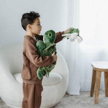 The Petting Zoo, Conservation Sea Turtle Stuffed Animal, Gifts for Kids, Baby Sea Turtle Plush Toy 10 inches