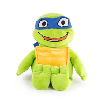 Weighted Nickelodeon Teenage Mutant Ninja Turtles Leonardo Plush Pillow Buddy - Super Soft Turtle Tots Character Pillow - Polyester Microfiber, 17