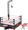 Mattel WWE Wrekkin Kickout Ring Playset 13-in x 20-in & 2 Modes: Randomized Pin Count Ref & Springboard Launcher, Includes Crane, WWE Championship