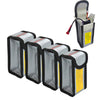 sccsport 4pcs Lipo Battery Fireproof Explosion proof Bag Storage Guard Safe Pouch 125mm