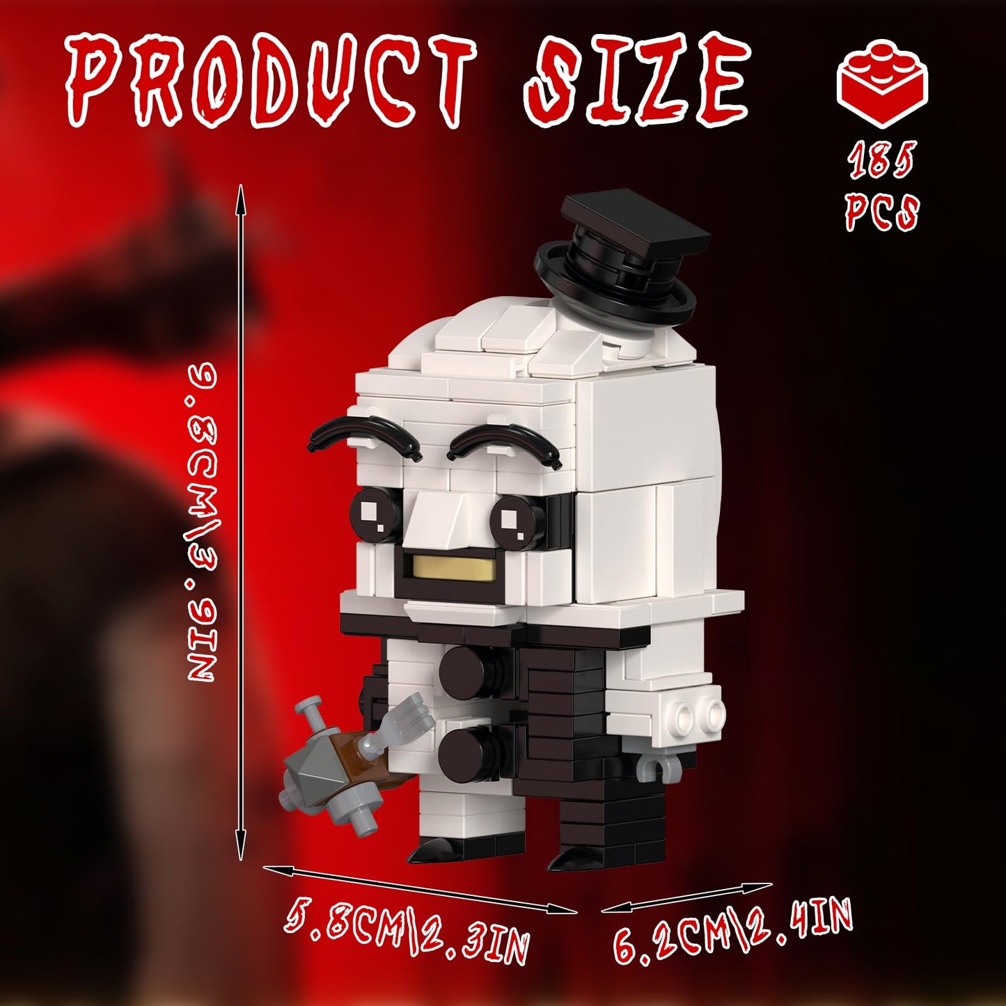 Art The Clown Building Blocks Set, Horror Clown Movie Character Action Figure Toys, Mini Terror Art Clown Building Set, Ideal for Fans Boys Grils