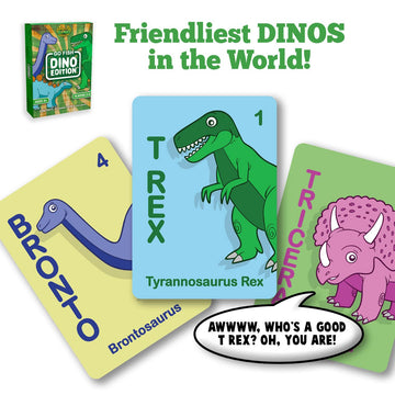 Wreathy Games® - Go Fish Dino Edition® Card Game Deck - Ages 3 and up (Dino)