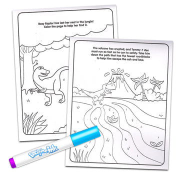 Dinosaur Imagine Ink Activity Pad - Bundle with 20 Page Dinosaur Mess-Free Imagine Ink Coloring Book, Stocking Stuffers for Boys, Toddlers 3+ Plus