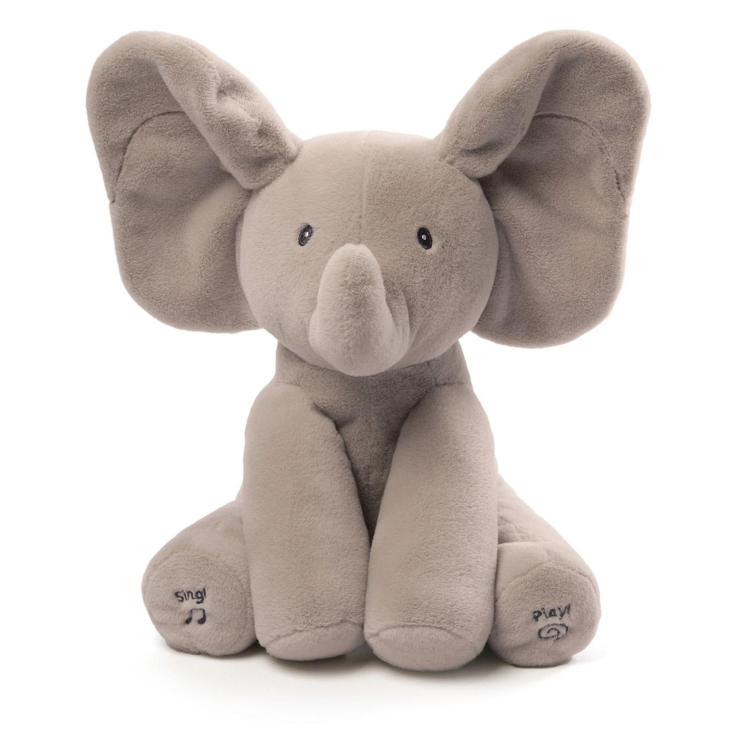 GUND Baby Animated Flappy The Elephant Stuffed Animal Plush, Gray, 12"
