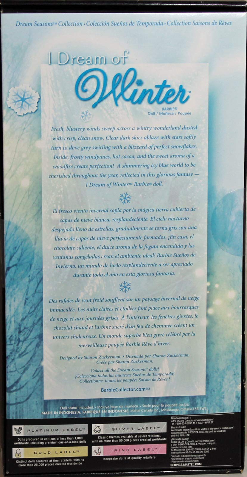 Barbie Collector Silver Label - Fantasy Seasons Collection - Winter