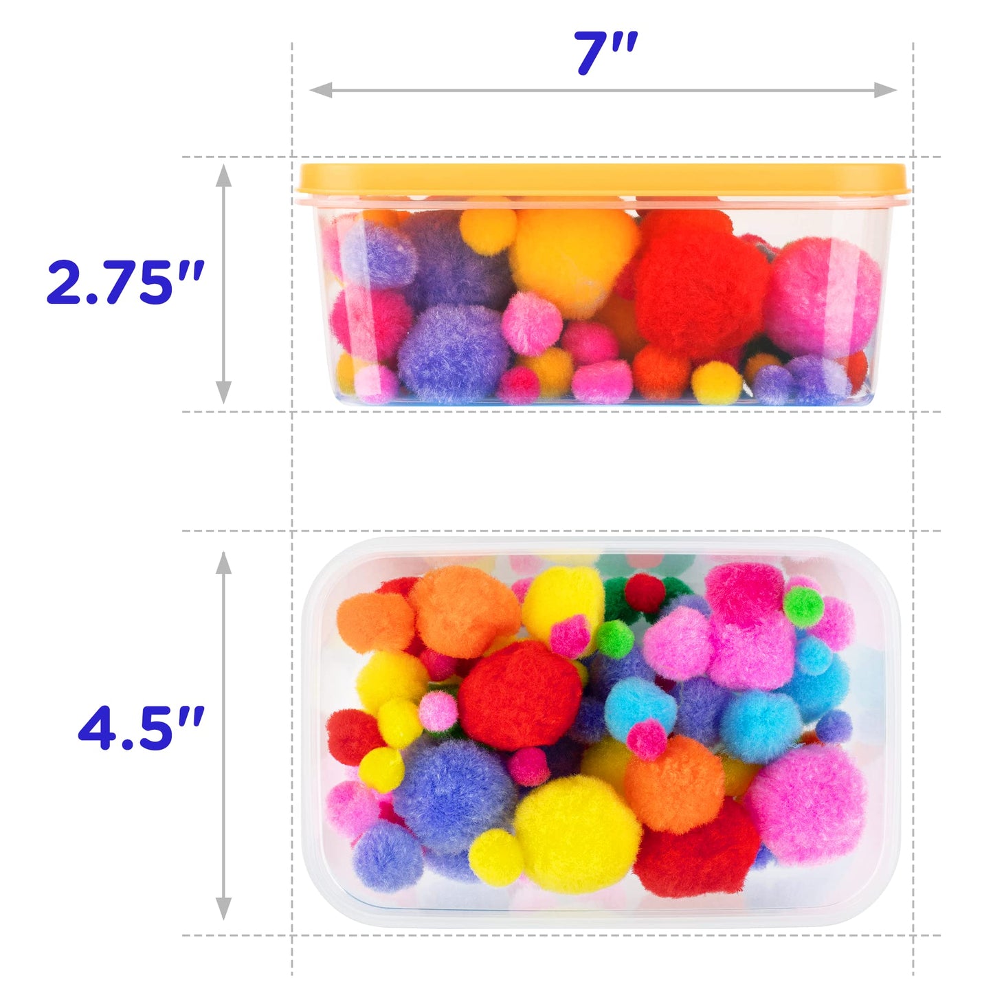 LOLO TOYS Sensory Kit for Toddlers and Kids - Includes 6 Bins with Lids, Play Tools, Sand, Feathers, Clay, Color Beads and Pom Poms Kids Box Fillers