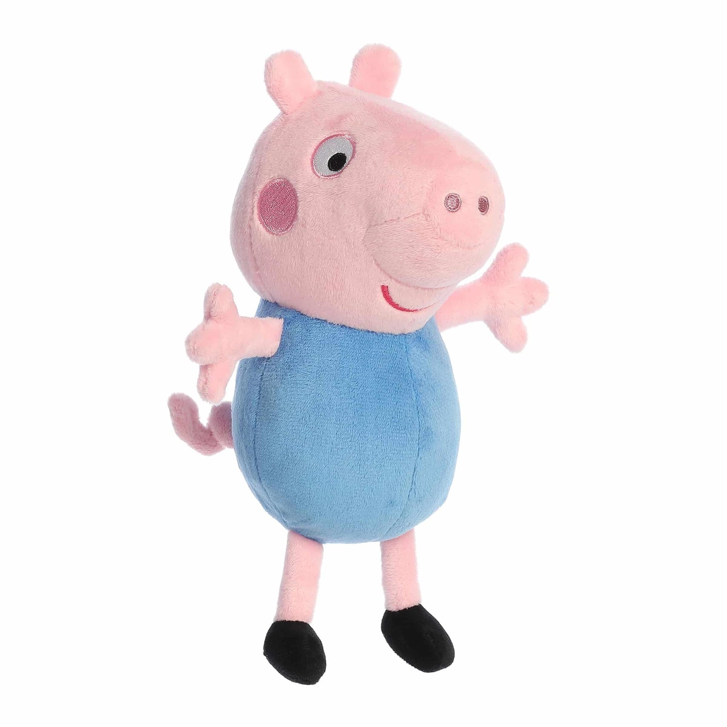 Aurora® Playful Peppa Pig™ George Pig Stuffed Animal - Officially Licensed Toys for All Fans - Perfect for Birthdays, Adults and Kids All Ages - Pink