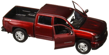 Motormax 2017 1/27 Scale Chevrolet Silverado 1500 Crew Cab Pickup Truck diecast Model