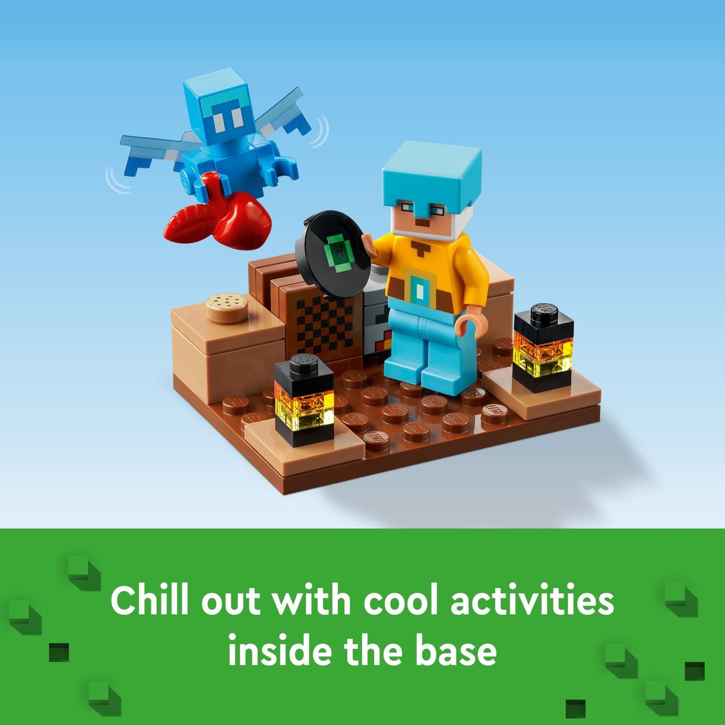 LEGO Minecraft The Sword Outpost 21244 Building Toys - Featuring Creeper, Warrior, Pig, and Skeleton Figures, Game Inspired Toy for Fun Adventures