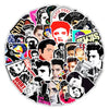 Rockstar Stickers - 50 PCS Vinyl Memorial Decal Photocard Set for Water Bottles, Laptops, Phone
