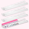 Xynzzeu Mahjong Racks with Pushers, 4 Pcs Clear Acrylic Mahjong Tile Racks with Pushers, 18.5 Inch American Mahjong Compatible, Non-Slip Smooth Push