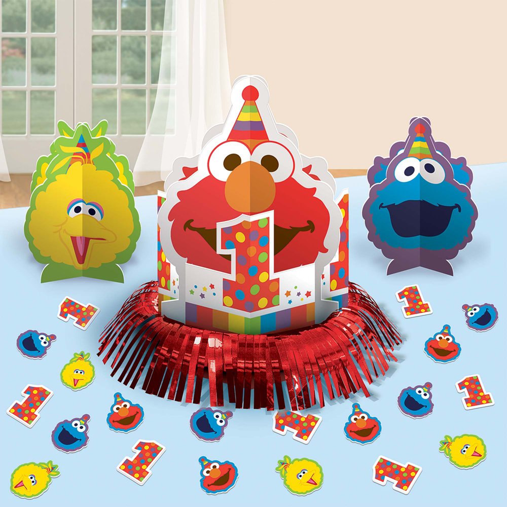 Sesame Street Elmo Turns One Table Decorating Kit, 1 Pack