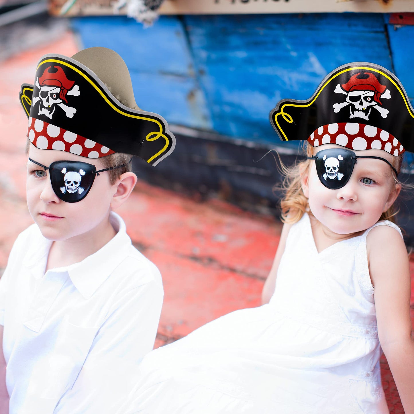 Windy City Novelties 12 Pack - 14" Cardboard Pirate Captain Party Hats