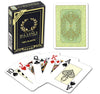 DA VINCI Italian 100% Plastic Playing Cards, Single Deck, Several Designs to Choose from (Green-Poker-Large-Index)