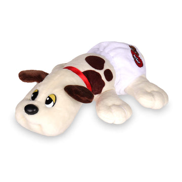 Basic Fun Pound Puppies Newborns - Classic Stuffed Animal Plush Toy - 8" - Cream with Brown Spots - Great Gift for Boys & Girls