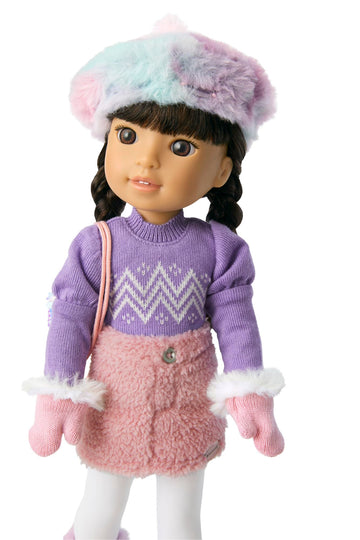 American Girl 14.5-inch Gwynn Doll Accessories with Beret and Backpack, For Ages 4+