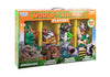 World of Animals Playset - 60 Piece Animal Figure Set with Dinosaurs, Safari, Marine & Farm Animals - Colorful Pretend Play Learning Toy with Trees