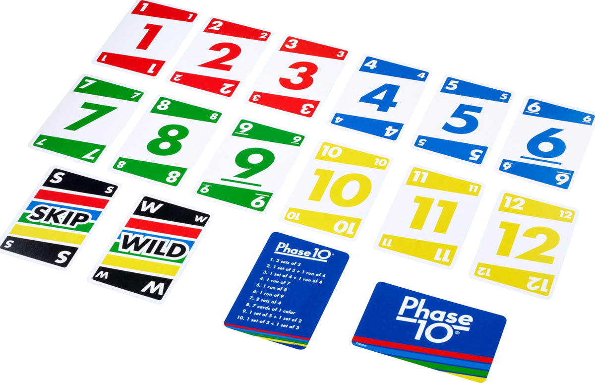 Mattel Games W4729 Phase 10 Card Game