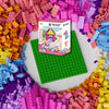 500 Piece Classic Building Bricks and 1 Green Baseplate, Compatible with Lego and Other Major Brands, Mixed Bricks Bulk Creative Building Toys, Blocks