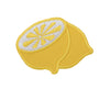 Yellow Lemon - Citrus/Fruit/Food Half/Halved - Embroidered Iron on Patch