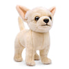 Tiny Heart Cute Chihuahua Stuffed Animal, Dog Plush Toy 10inch Puppy Super Soft Realistic Chihuahua Plush Home Decor Gifts for Kids Boys and Girls