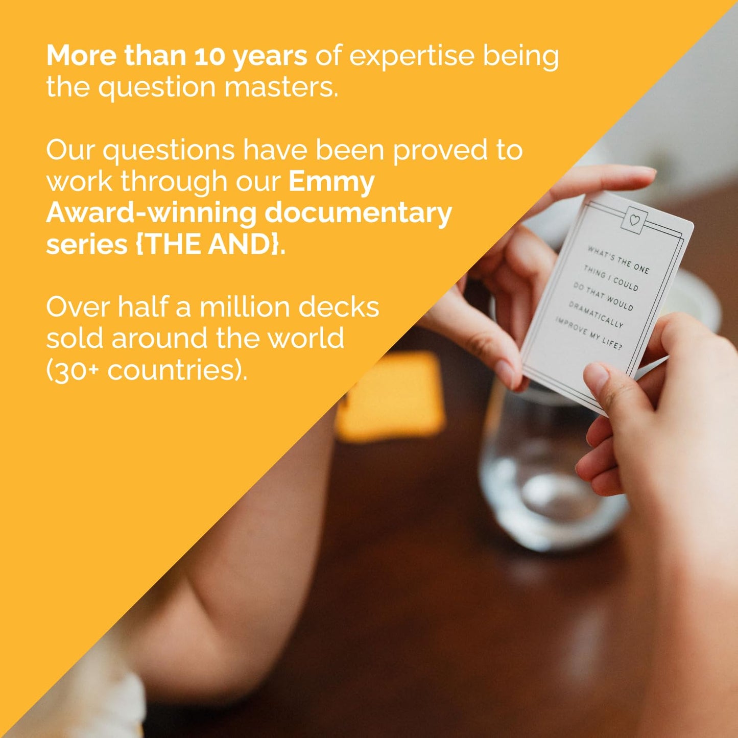 {THE AND} Strangers Edition - Conversation Starter Card Game - Fun Getting to Know You Game - Ice Breakers to Reduce The Space Between You