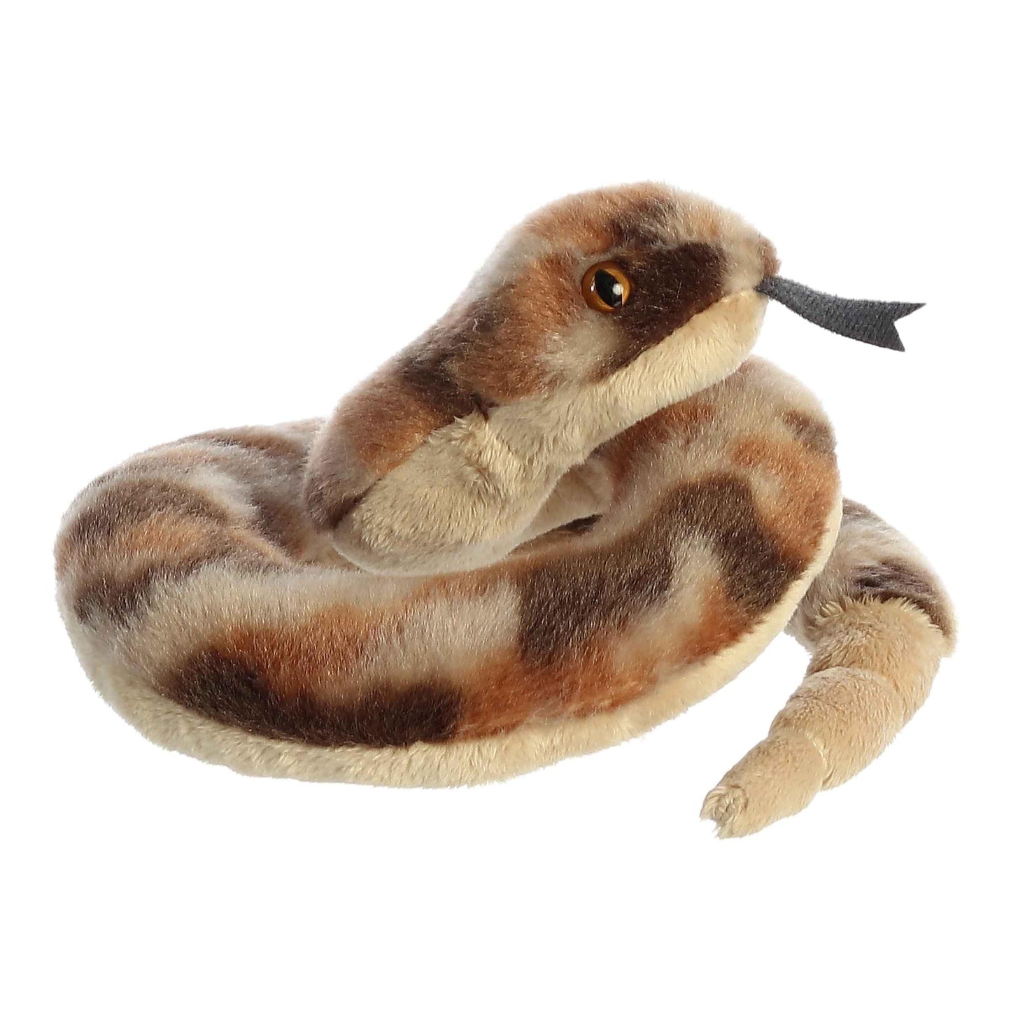 Aurora® Adorable Mini Flopsie™ Ruse Rattlesnake™ Stuffed Animal - Mini Companions Ready for Playful Adventures - for Kids All Ages, Toddlers, Adults
