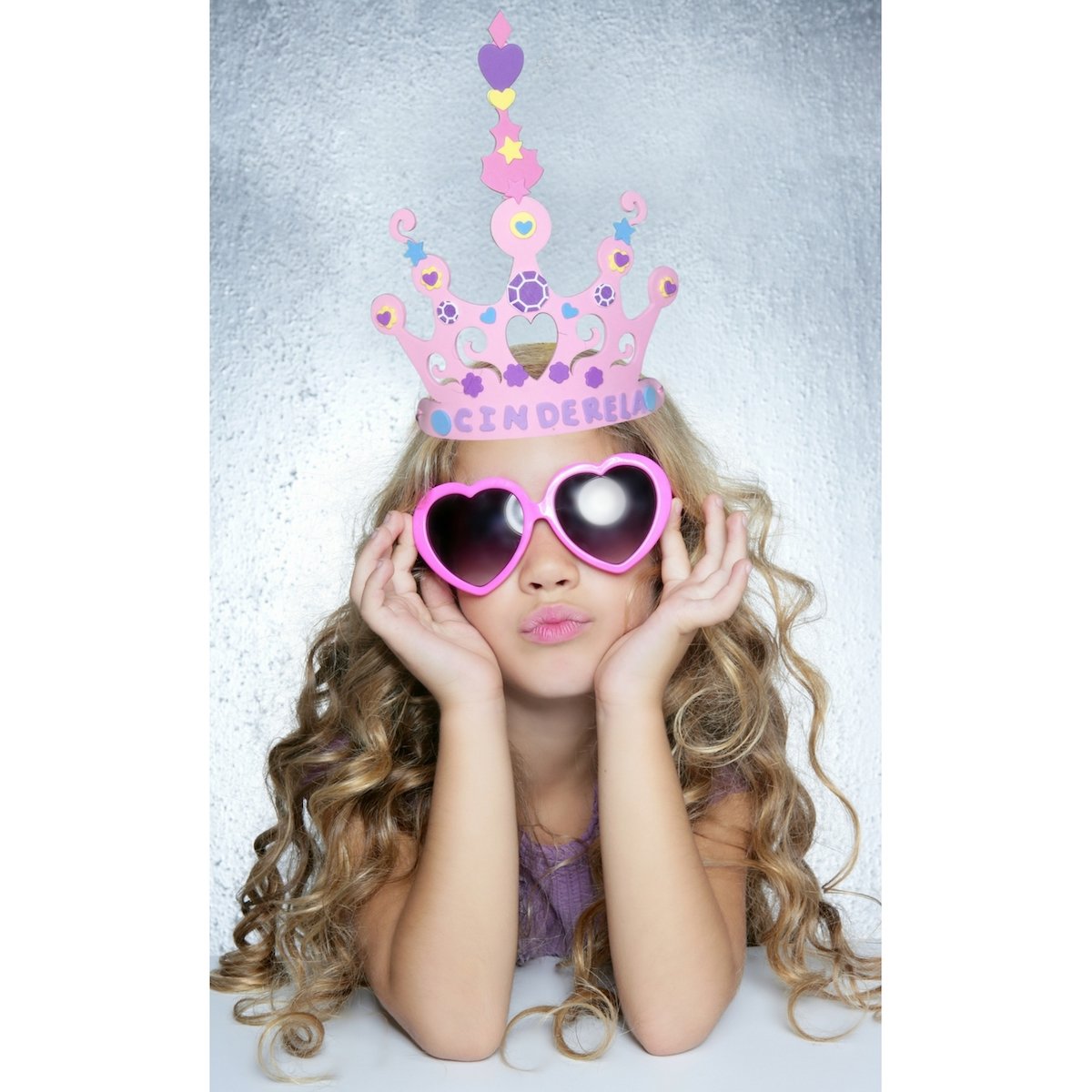 Wilde Tyke Girls Tiara and Crown Crafts Kit (12 Pack, 400 Foam Pieces) Princess Party Favor for Kids (TM)