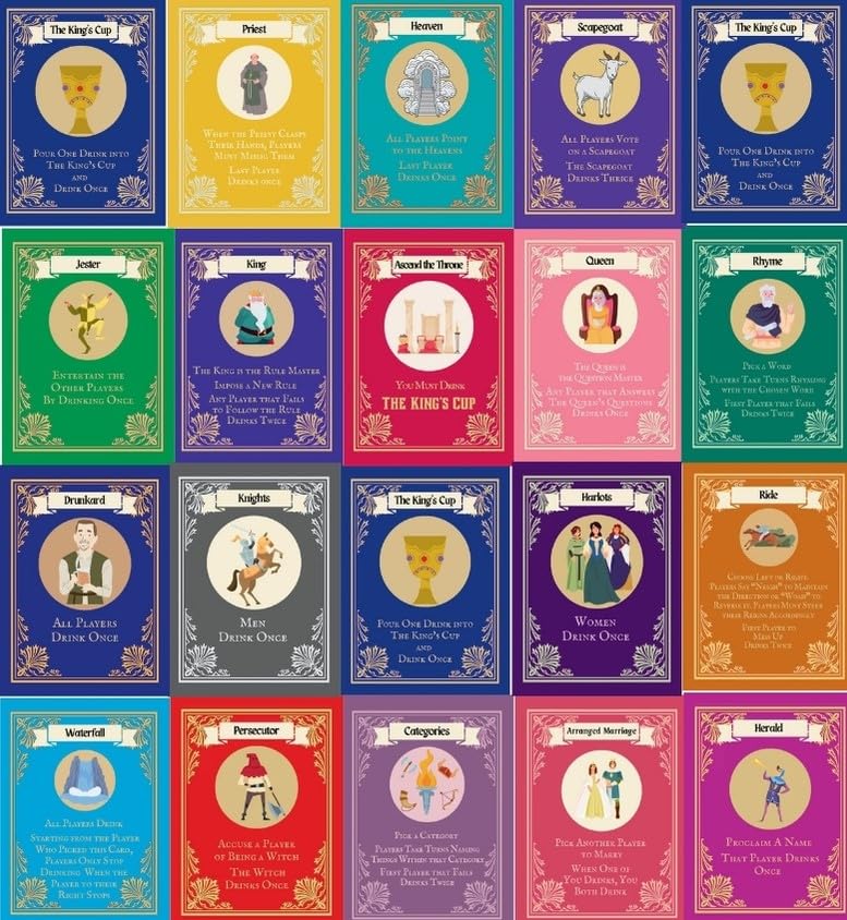 Sip Shuffle Games King's Cup: The Classic Party Game with a Medieval Twist