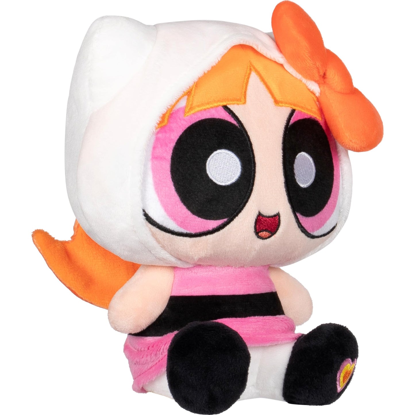 Hello Kitty® and Friends X Powerpuff Girls® Collab - 8-inch Hello Kitty® & Blossom Plush - Officially Licensed Sanrio® & Cartoon Network® Product - 6+