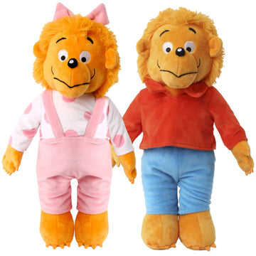 The Berenstain Bears Brother Sister Bear Plush PBS Book Character Doll Set