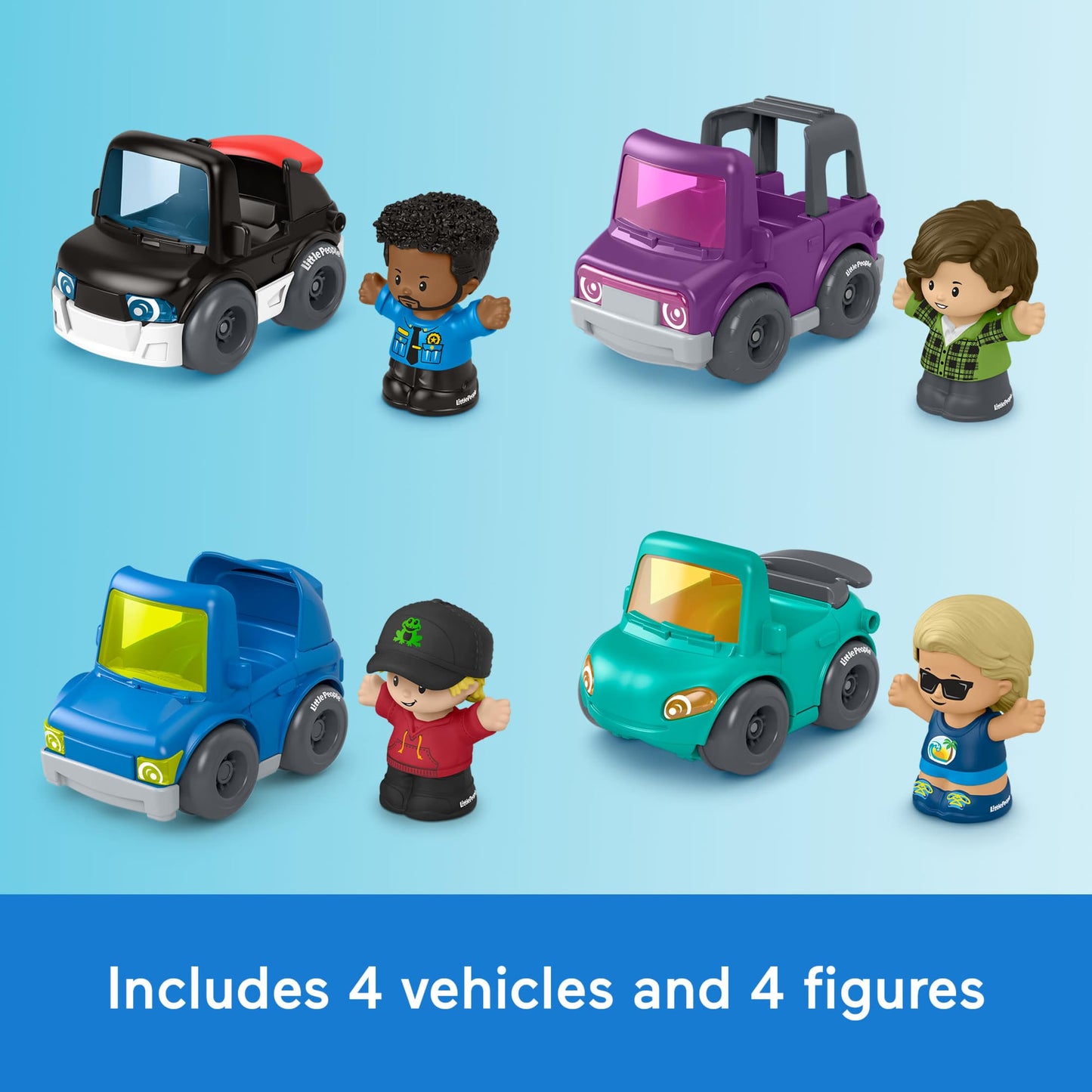 Fisher-Price Little People Activity Vehicles 8-Piece Set