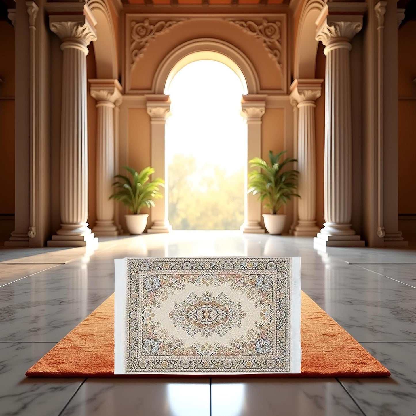 1/12 Scale Dollhouse 10 x 15cm MiniatureWoven Rug, 2026 Upgrade Silk Floor Carpet, Decorative Covering for Dolls House