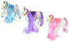 Princess Club Flocked Unicorn 5” Figures 3 Piece Set w/ Saddles