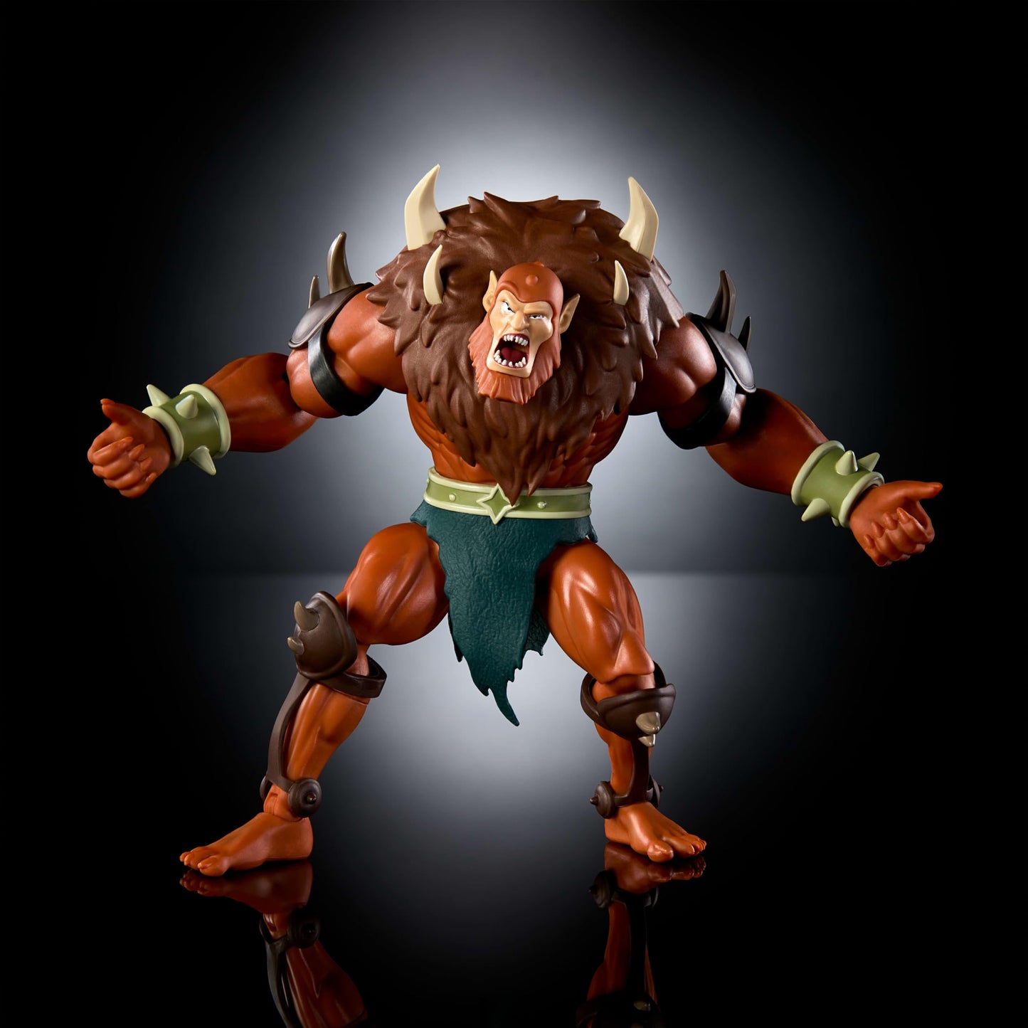 Masters of the Universe Origins Action Figure Deluxe Beast Man Cartoon Collection, 5.5-inch 1980s TV Villain, Detailed Design
