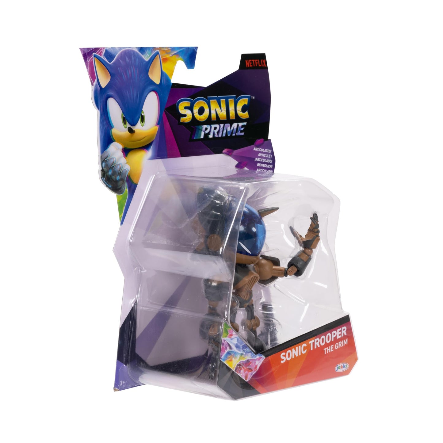 Sonic The Hedgehog Prime 5-inch Sonic The Hedgehog Trooper - The Grim Action Figure 13 Points of Articulations. Ages 3+ (Officially Licensed by Sega