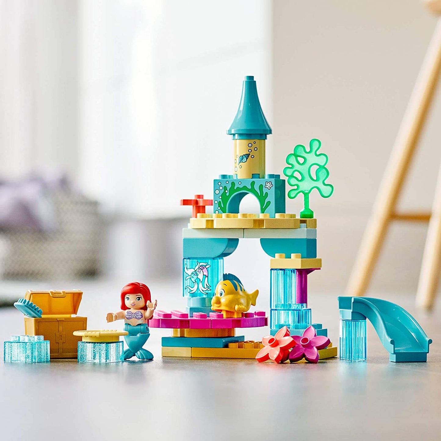 LEGO DUPLO Disney Ariel's Undersea Castle 10922 Imaginative Building Toy for Kids; Ariel and Flounder’s Princess Castle Playset Under The Sea (35