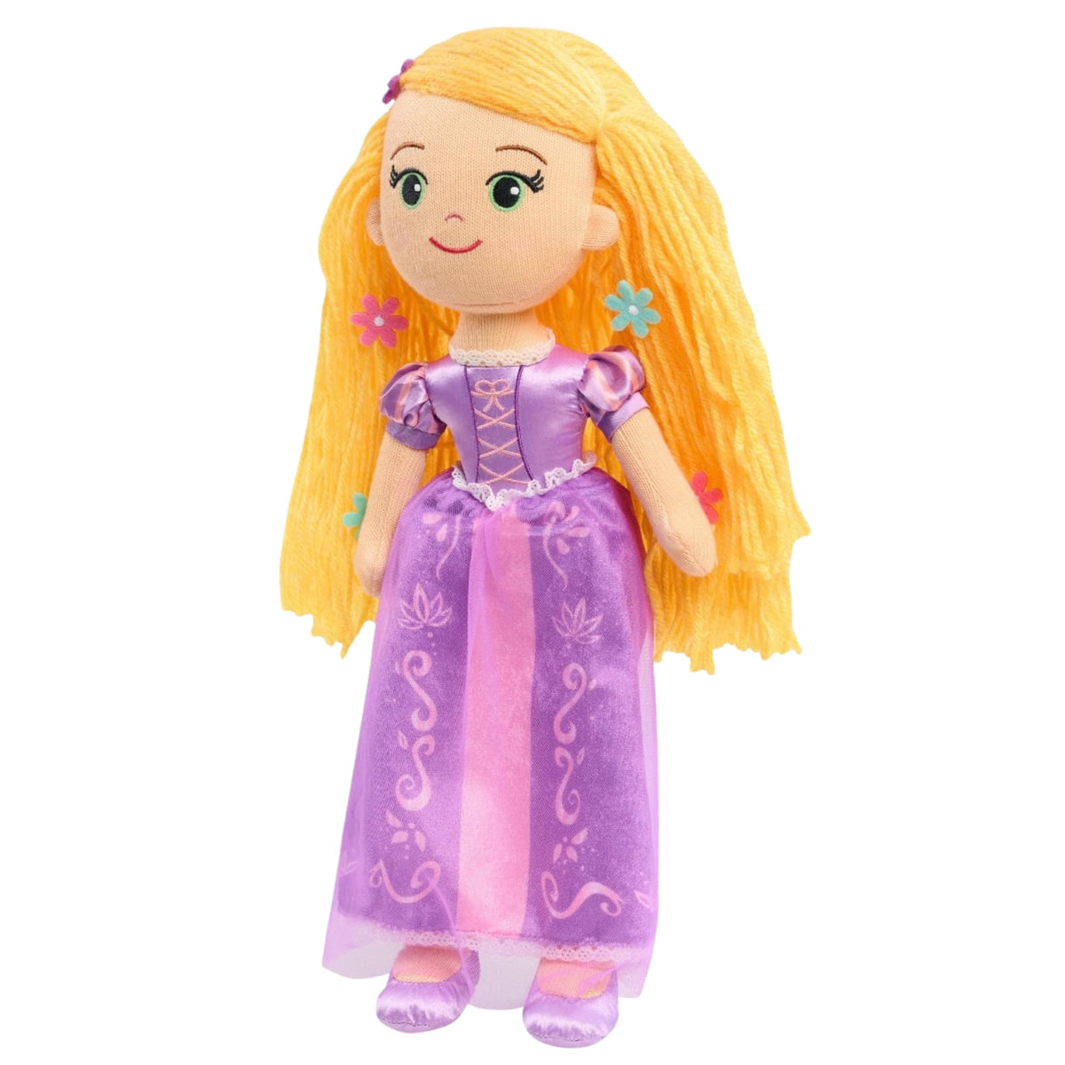Disney's Rapunzel Yarn Doll, Soft Plush Princess Toy, 13 Inch for Kids