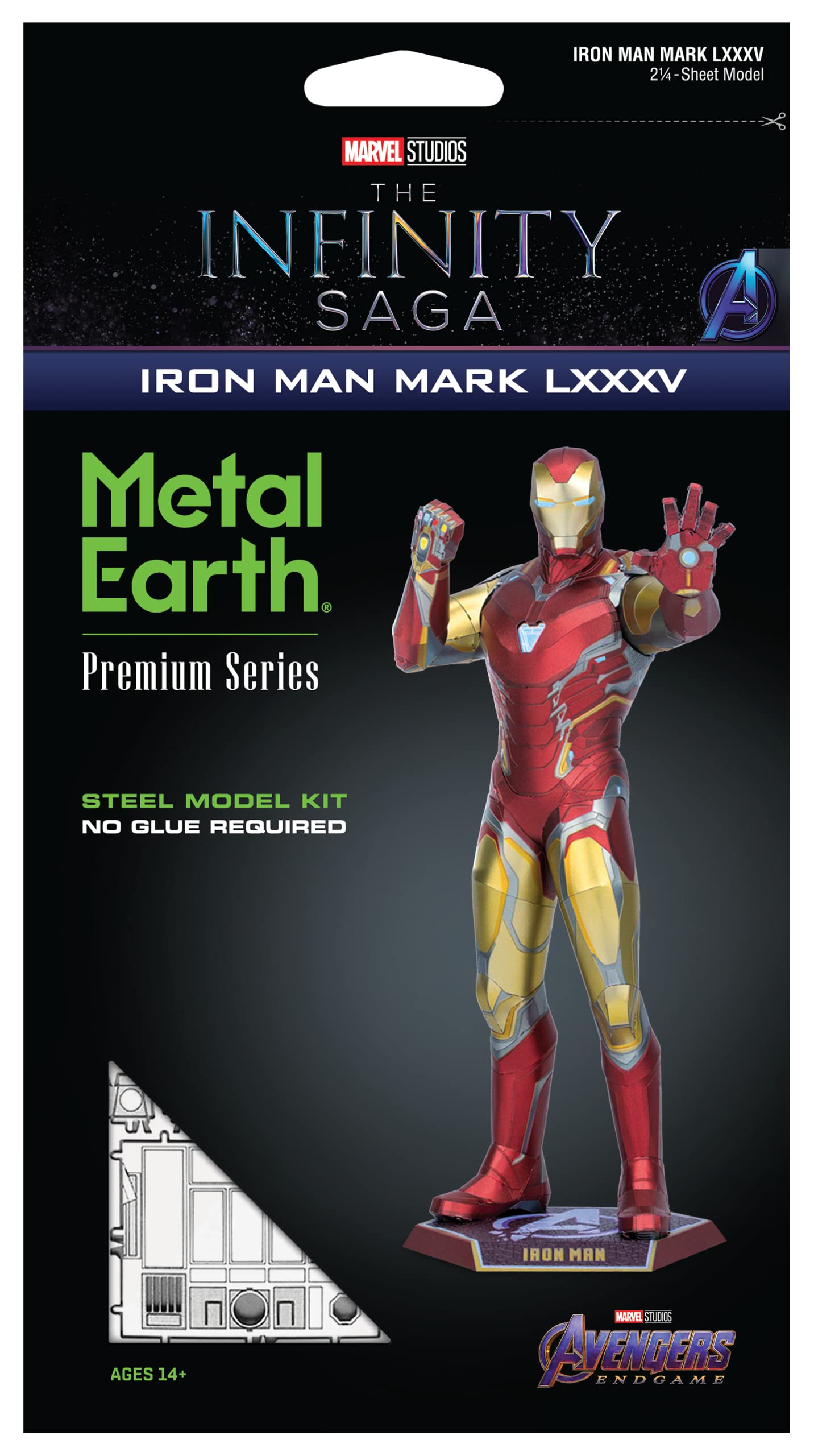 Metal Earth Premium Series Marvel Iron Man Mark LXXXV 3D Metal Model Kit Fascinations