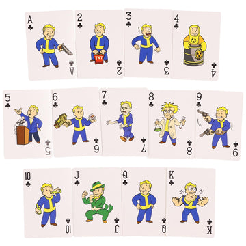 JUST FUNKY Fallout Vault Boy Playing Cards Vault-Tec Corporation Design 52 Count Deck