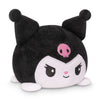 TeeTurtle Reversible Sanrio My Melody & Kuromi Plushie 4-Inch Two-Sided Flip Plush Toy with Embroidered Details Cute Mini Collectible Plush for Kids