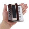 Dselvgvu Miniature Accordion with Case Mini Musical Instrument Accordion Replica Collectible Figurines Dollhouse Accessories Model Home Decoration