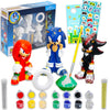 Sonic the Hedgehog Paint Your Own Figurines Set - Bundle with DIY Painting Set Featuring Sonic and More Plus Stickers | Sonic Painting Kit for Kids